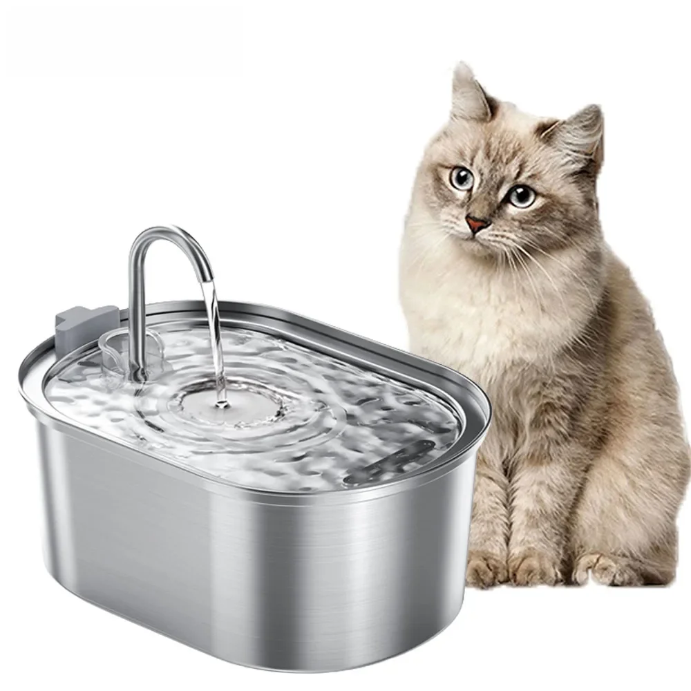 Slimme kattenwaterfontein Automatische drinker voor katten Waterfeeder Waterdispenser voor huisdieren Drinkfontein voor katten Honden - afbeelding 2