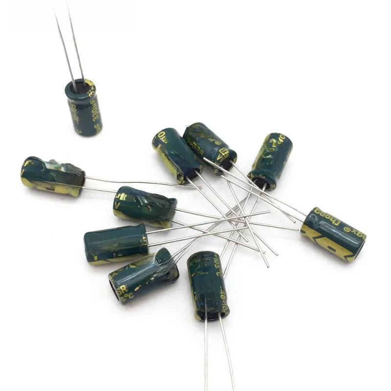 20 sztuk/partia 16V 330UF 6x12mm wysokiej częstotliwości niska impedancja aluminium kondensator elektrolityczny 330uf 16v — zdjęcie 2