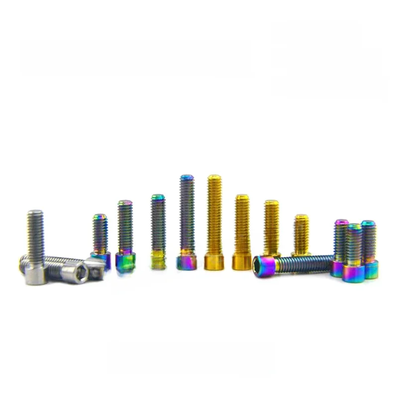 AliExpress 1Pcs Titanium Bolt M4 X 8 10 13.5 15 20 25mm Allen Key Small Head Screw for Bicycle Rear/Front Derailleur H/L Adjustment