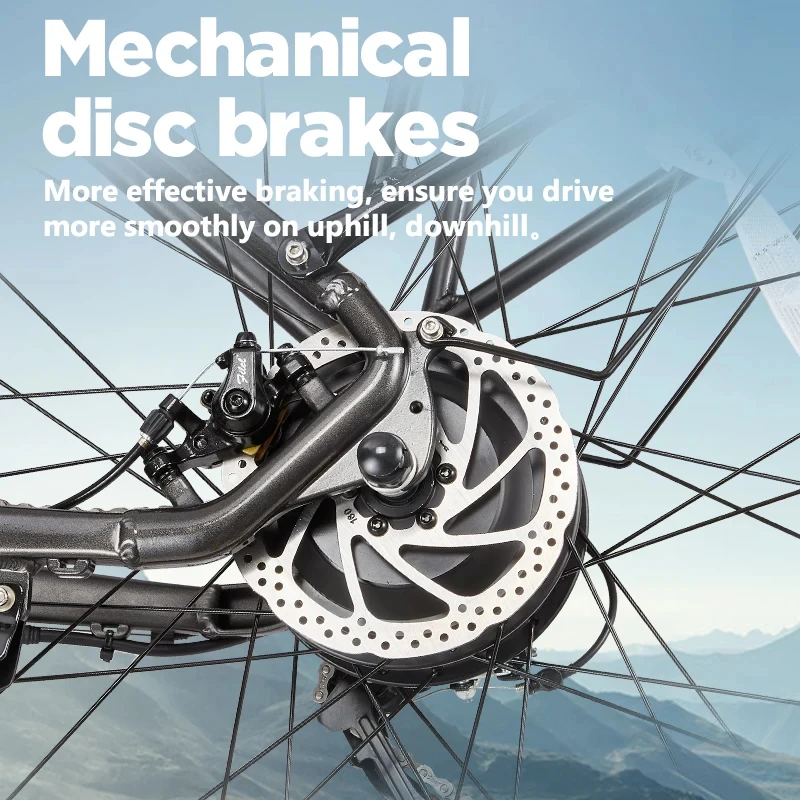 Bicicleta Elétrica RX70 45KM/H 27.5 Polegadas com Bateria de Lítio 48V 20AH para Adultos