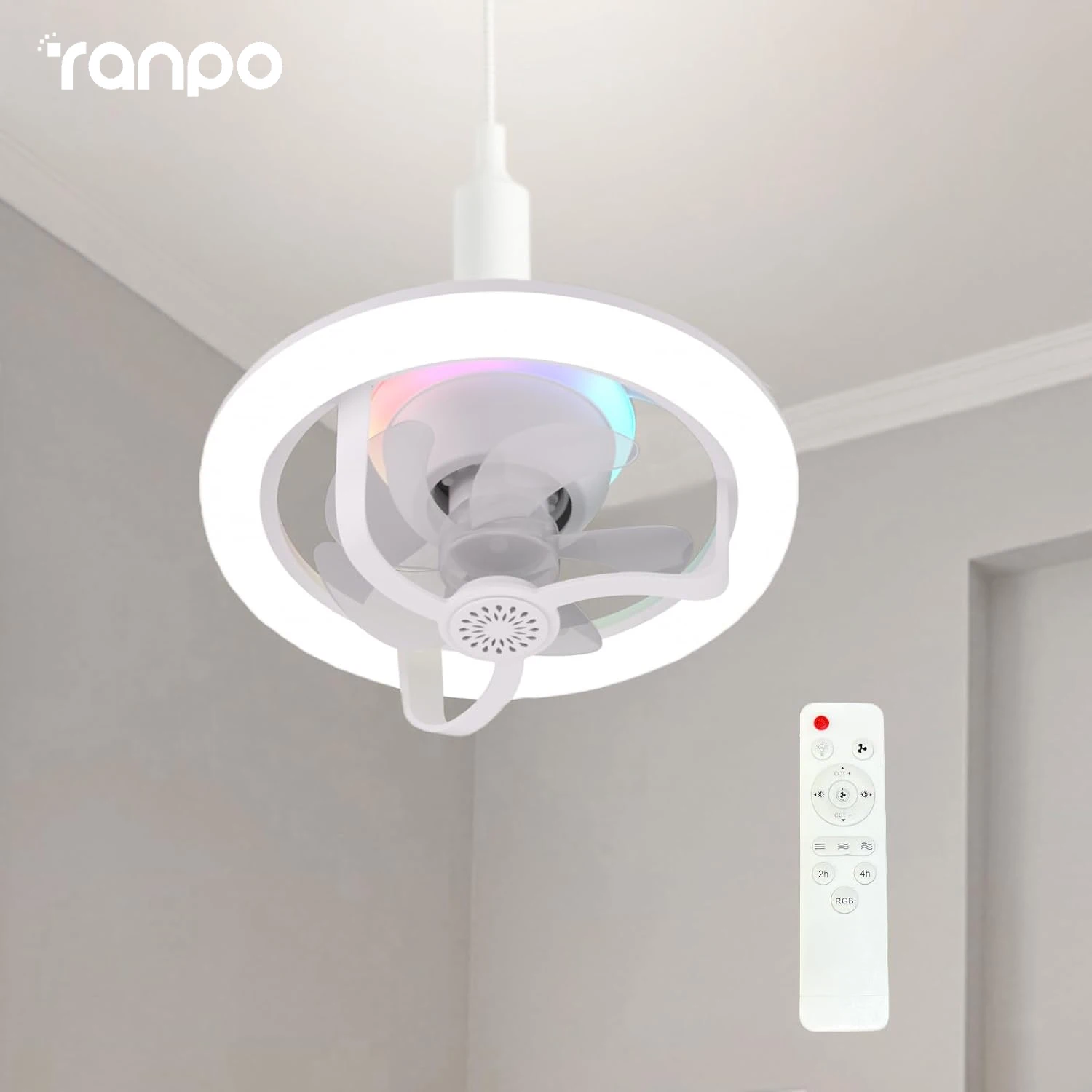 ventilador de teto com controle remoto rotacao 360 design rgb cor regulavel tomada para quarto sala cozinha e26 e27 01