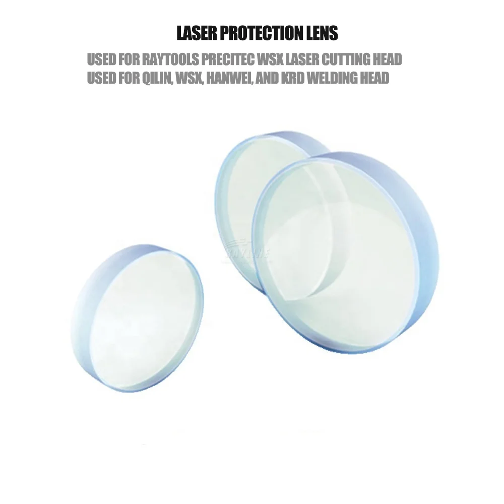 20PCS D20-D60mm Welding Laser Lens Protective Window Fused Silica for Handheld Gun Head Optical 1064nm Weld Machine Laser Head