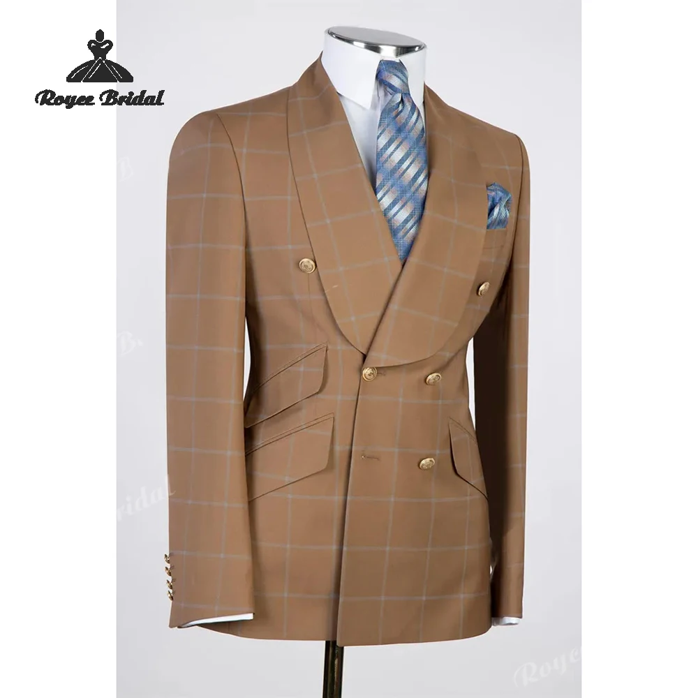 منقوشة قطعتين مزدوجة الصدر الرجال دعوى الزفاف 2026 شال طوق مساء رسمي بدلة عمل زي أوم خطاباتخطابهزوجات #2