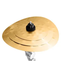 Golden color alloy clap stack cymbal (11