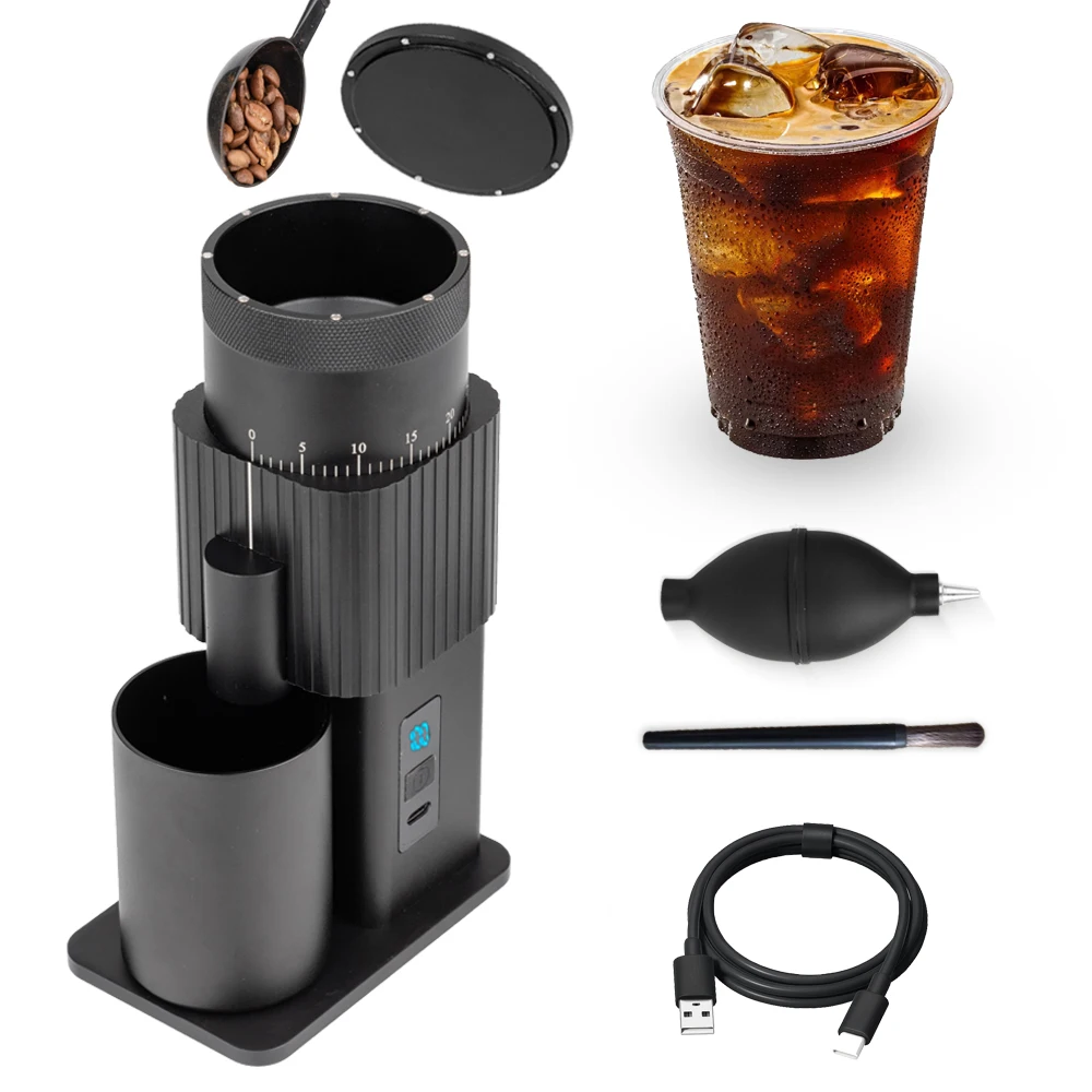 

Кофемолка с воздуходувкой, электрическая кофемолка, перезаряжаемая кофемолка, портативный дизайн, подарок на Рождество