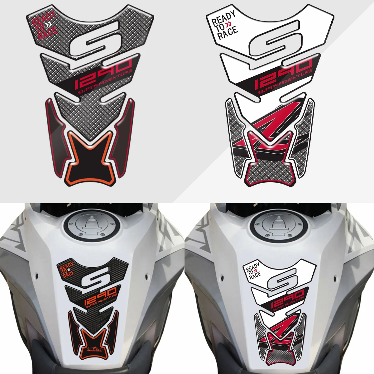 

Motorcycle Accessories For KTM R2R 1290 SUPER ADVENTURE ADV Tankpad Sticker 3D Tank Pad Stickers Oil Gas Protector Cover