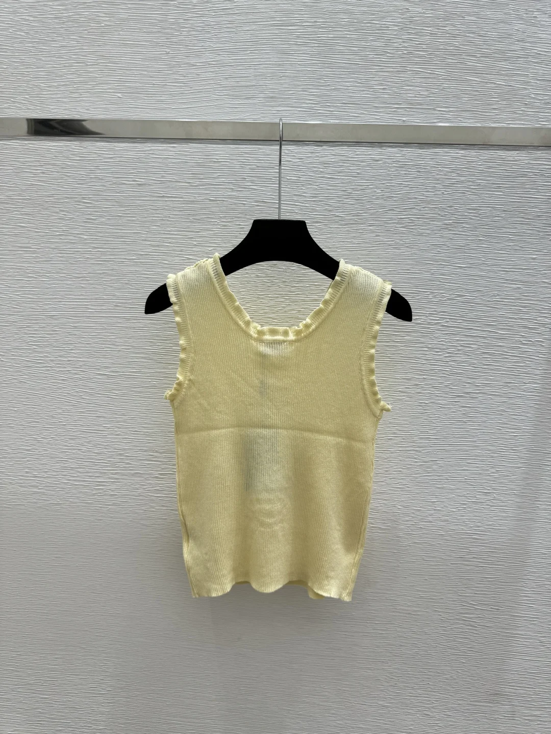 

Spring and Summer new Solid Color Simple Round Neck Knitted Vest 9