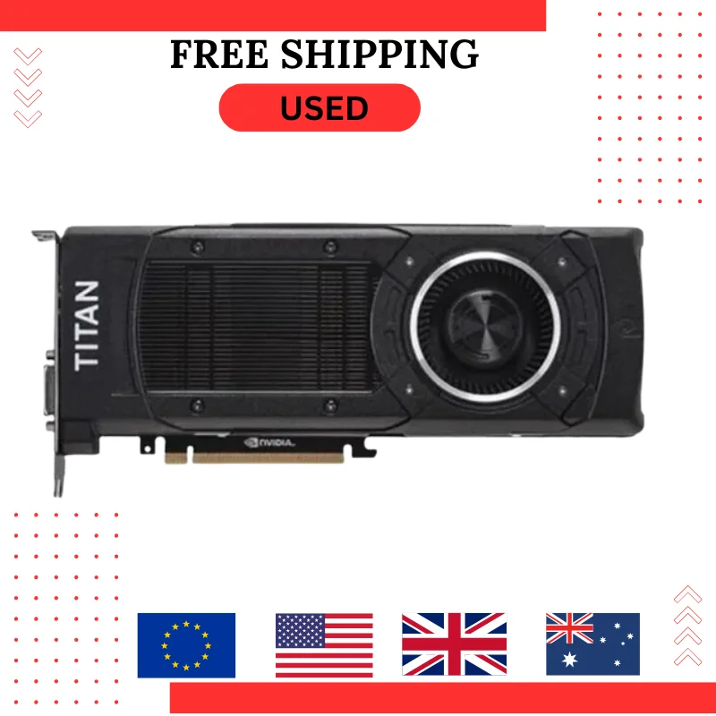 GEBRAUCHTES NVIDIA-Placa deplig GeForce GTX Titan X, 12 GB, 384 Bit, GDDR5, HDMI, DP, DVI, PCI Express 3.0, 100 % Testado, Marke Original