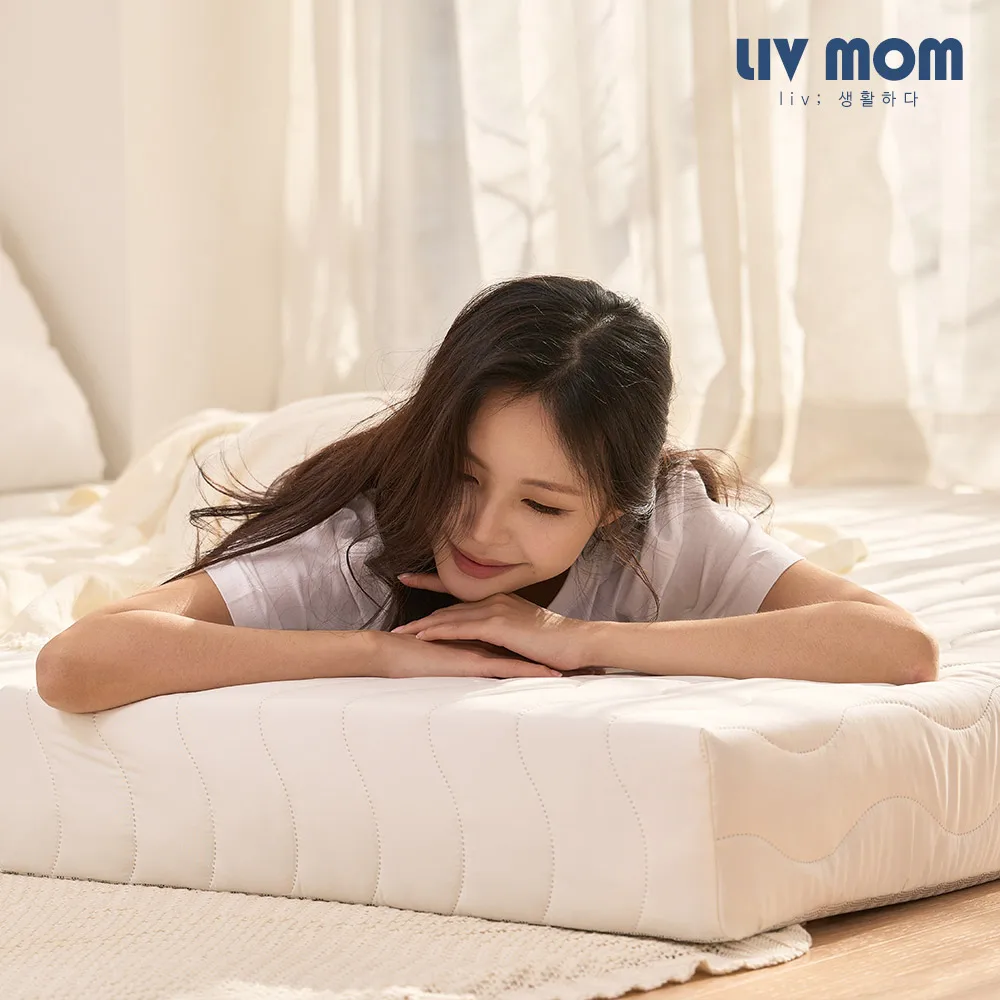 Livmom Libmom Solid 3-Stage Folding Mattress Topper 8Cm/15Cm Ms/Ss/Q /Korea Mattress Topper