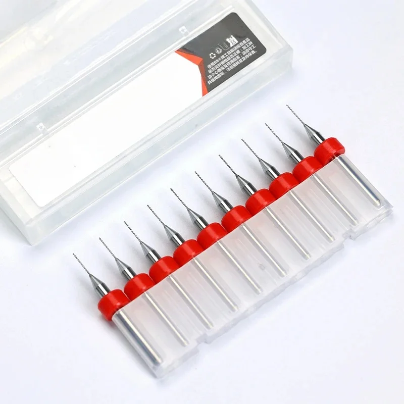 BB PCB PRO mikro wiertarka węglikowe Mini bity płytka drukowana DIY 0.1mm-6.0mm średnica 3.175mm Shank 10 sztuk — zdjęcie 2