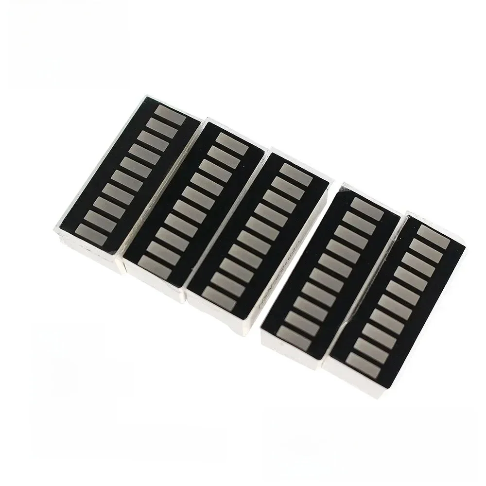 5/10PCS Wyświetlacz LED 10-segmentowy wykres słupkowy Czerwony Zielony Niebieski Żółty Zielony LED Cyfrowa rurka 20-pinowy moduł wykresu słupkowego DIY — zdjęcie 2