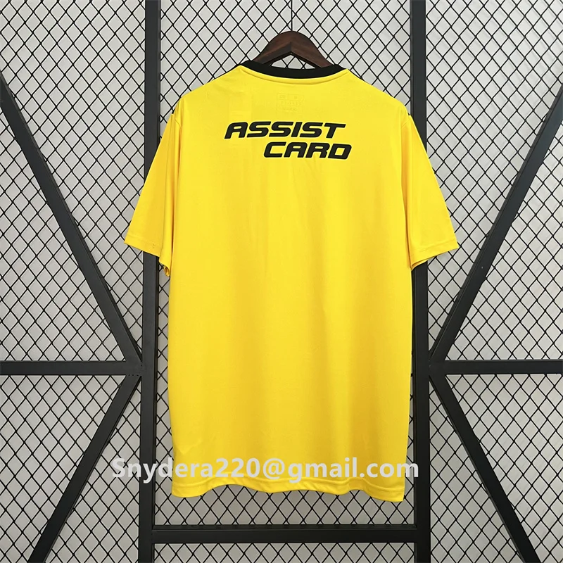 2024/25 Men's Colo Colo Goalkeeper Yellow Quick Drying Clothing Training Futbol Shirt