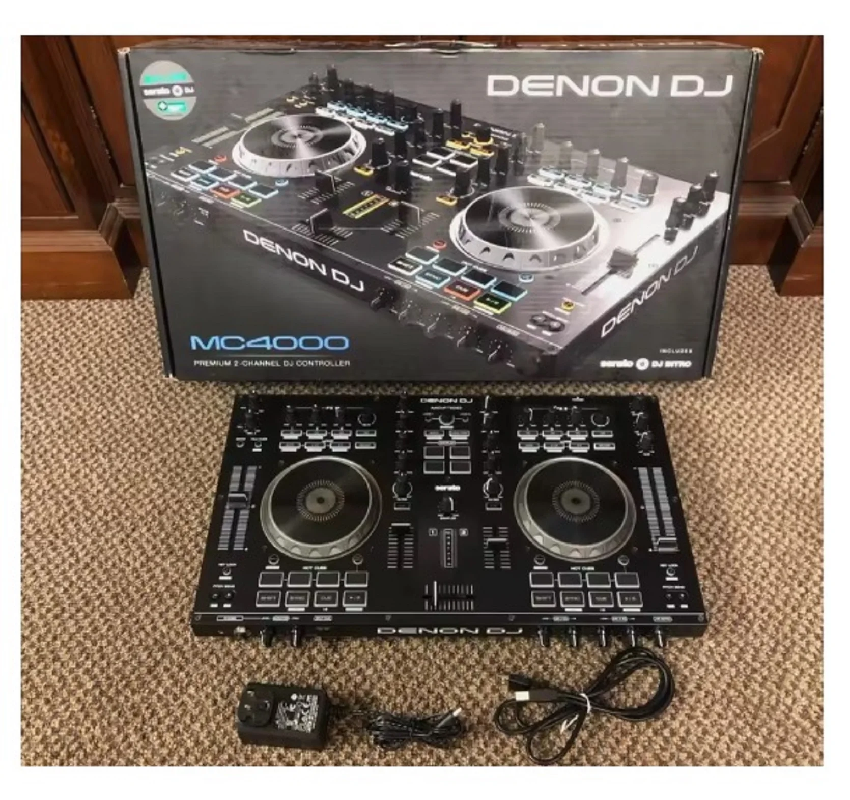 TOP SALES Denon MC4000 2 Channel DJ Interface Serato Controller