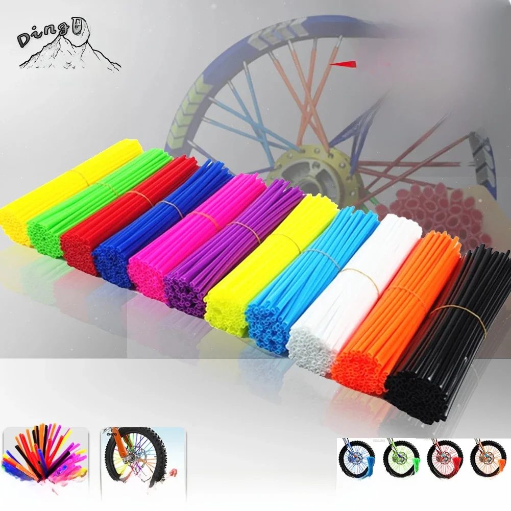 AliExpress NONE Universal Motocross Motorcycle Enduro Off Road Wheel Rim Spoke Shrouds Skins Covers moto For KTM HONDA YAMAHA KAWASAKI Dirt Bike