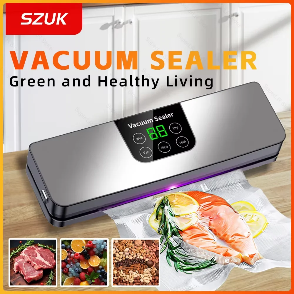Machine à sceller sous vide pour aliments, support sec, machine d'emballage sous vide, clé tactile