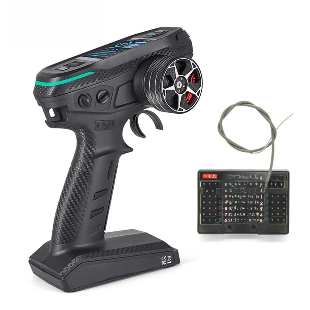 DUMBORC 10CH DDF-350 Télécommande Radio Émetteur HD Écran avec pouvez-vous roscope X10FG/X10F Récepteur pour RC Voiture Camion inoler Bateau