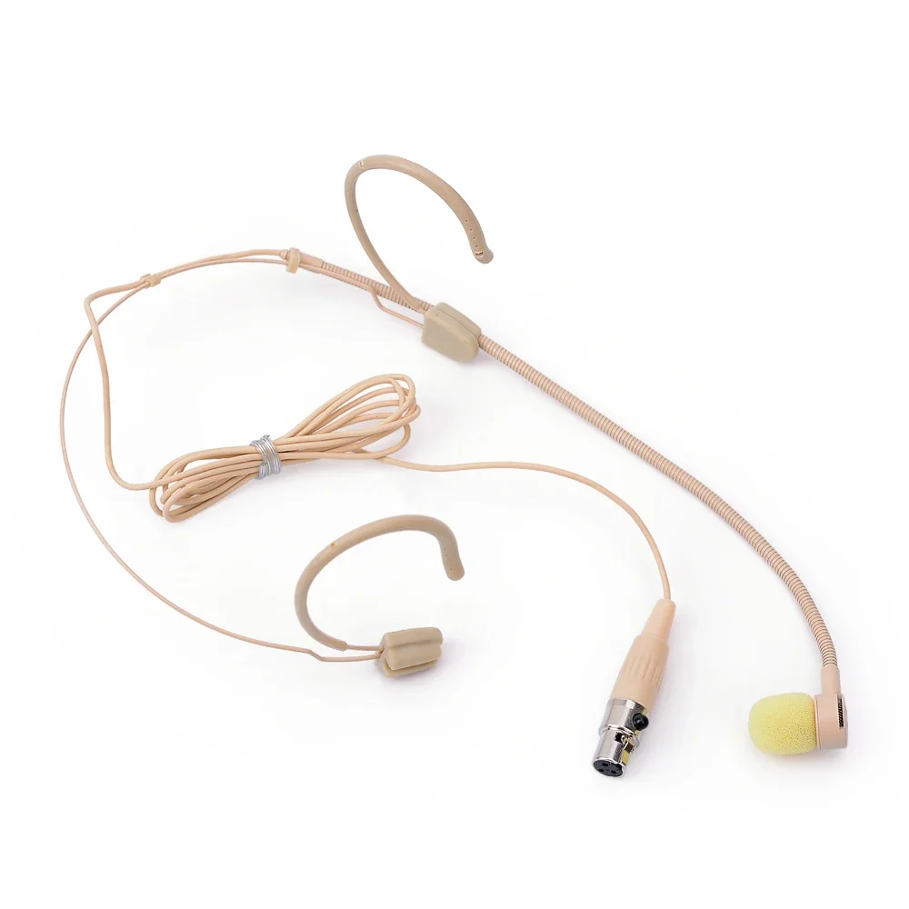 Idealny na koncert śpiewania! ! 3-pinowy zestaw słuchawkowy XLR z mikrofonem na głowę Jednokierunkowy mikrofon pojemnościowy do nadajnika AKG Bodypack — zdjęcie produktu 7