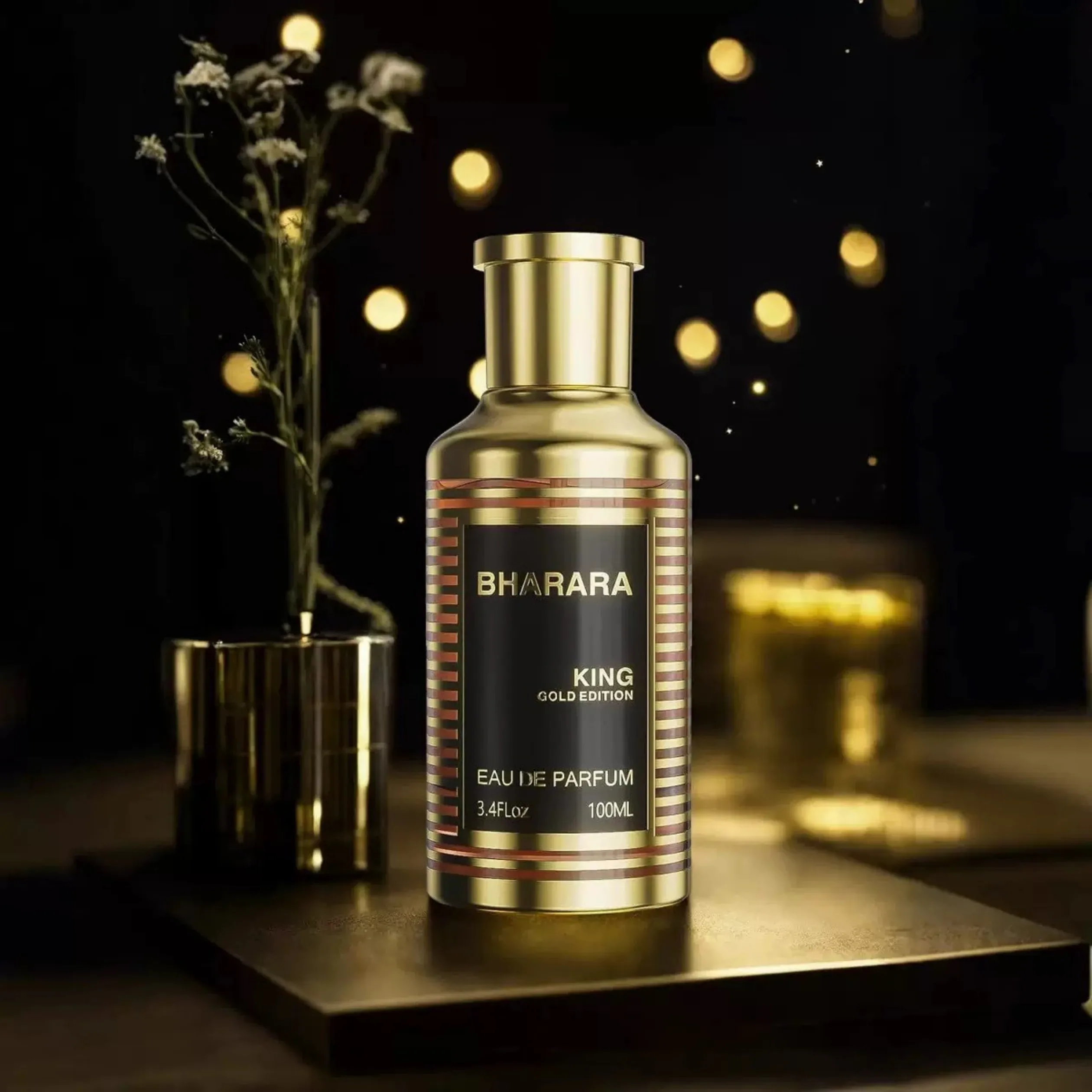 

Bharara King Gold Edition Men's Perfume 3.4oz Long Lasting Rich Masculine Scent Set