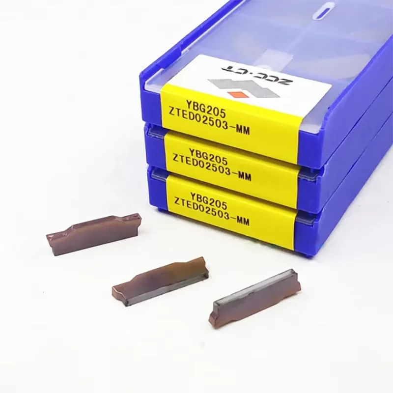 ZCC.CT الأصلي كربيد الحز إدراج ZTBD02002 ZTED02503 ZTFD0303 ZTGD0404 ZTHD0504 ZTKD0608 ZTLD0808 ملليمتر YB9320 YBG205