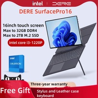 2025 NEW DERE SurfacePro16 Touch Screen Laptop Intel i3 1220P 32GB DDR4 2TB SSD Windows11 Pro Tablet gaming notebook
