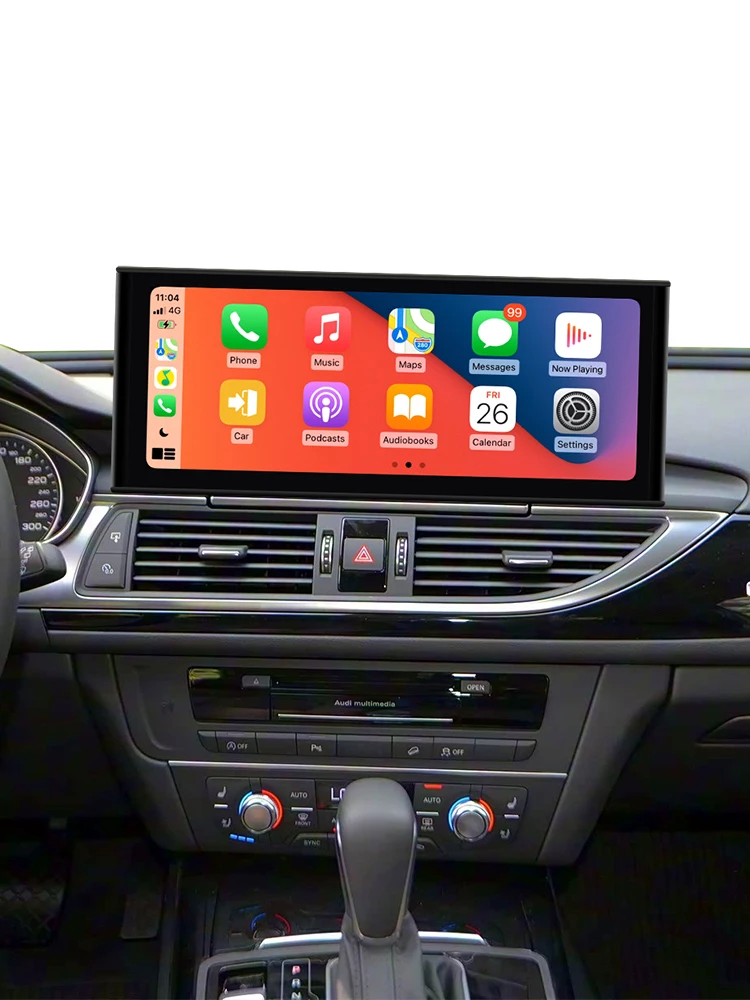 AUTOTOP 12,3'' Kabelloses CarPlay Android Auto Multimedia-Radio mit Linux-Touchscreen für Audi A6 A7 C7 2011-2018 RMC HNR MHI2 mit Autolink Airplay
