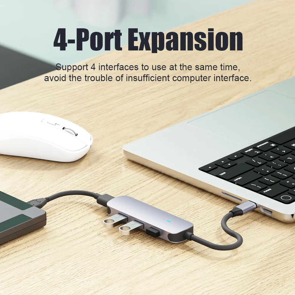 USB 3,0 4 Port Hub OTG Adapter 5Gpbs High Speed USB 3,0 2,0 Splitter für Lenovo Xiaomi Macbook Pro air PC Computer Zubehör
