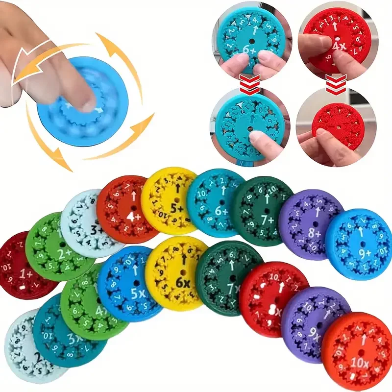 

Math Fidget Spinners Educational Rotating Toys for Children to Learn Arithmetic Fingertip Gyroscope Education Tool Student Gifts