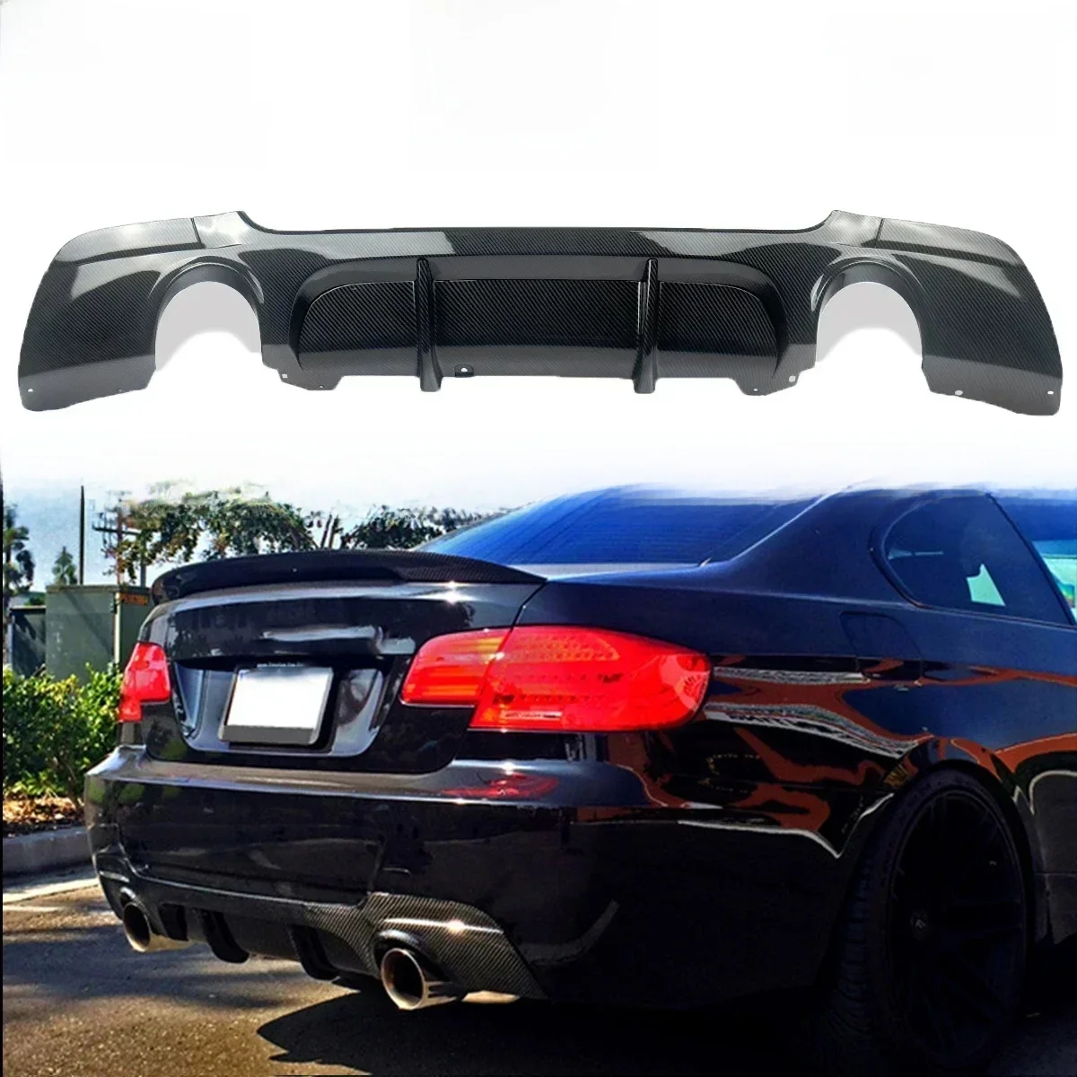 Diffuseur de pare-chocs arrière pour BMW Série 3, E92, E93, 328i, 335i, Coupé Convertible, Pièce de rechange de voiture, 2007-2013 LCI, M dehors Style