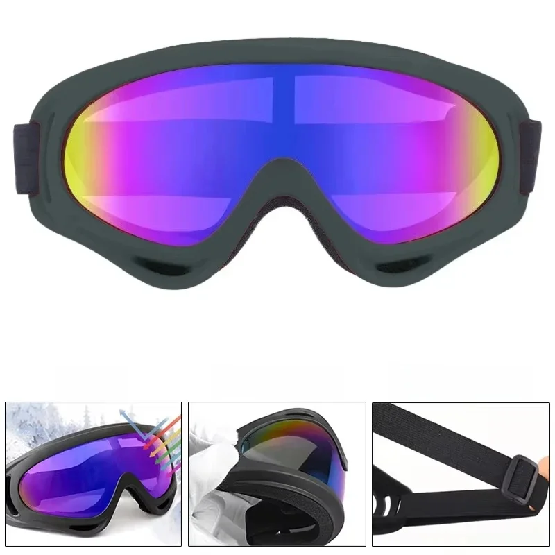 AliExpress Skiing Goggles Cycling Motorcycle Windproof Goggles Anti-fog UV400 Snowboard Snow Goggles Winter Outdoor Sport Skiing Eyewear