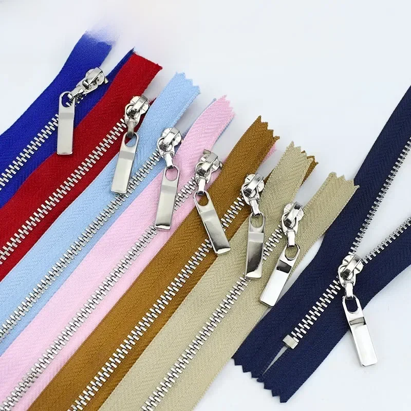 20Pcs 3 #15/18/20/25/30Cm Metalen Rits Auto-Slot Dicht-End Ritssluiting Kleding Jeans Pocket Tassen Purse Reparatie Accessoires - afbeelding 2