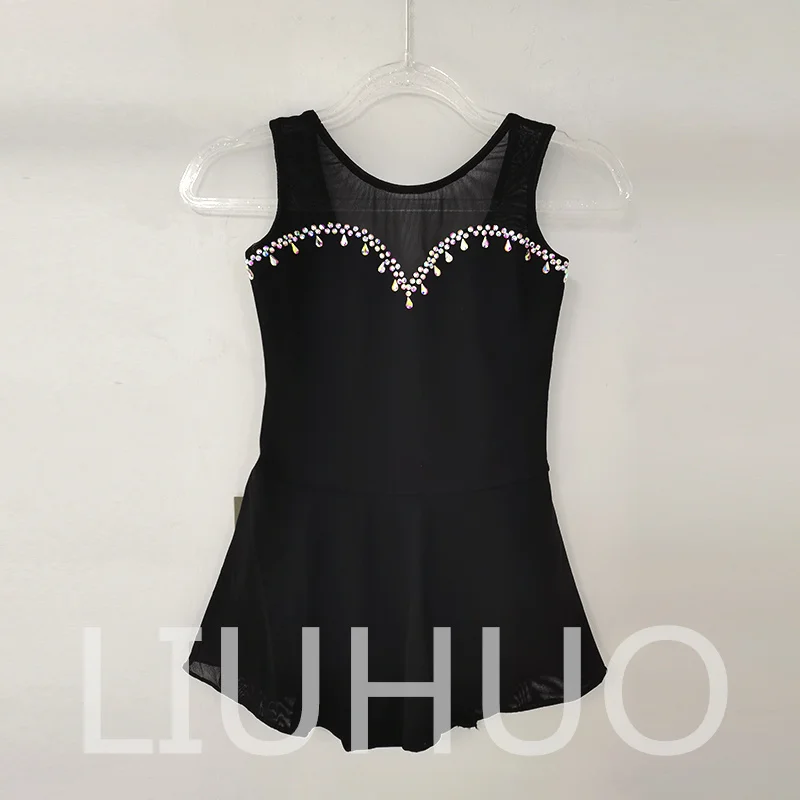 LIUHUO Ice Figure Skating Dress Girls Women Teens Stretchy Spandex Competition Wholesale