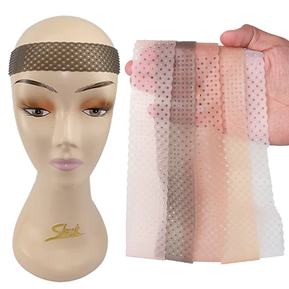 

1 шт. дышащая силиконовая лента для парика, регулируемая силиконовая повязка на голову для парика, нескользящая эластичная ручка для парика, прочный держатель для мужчин и женщин