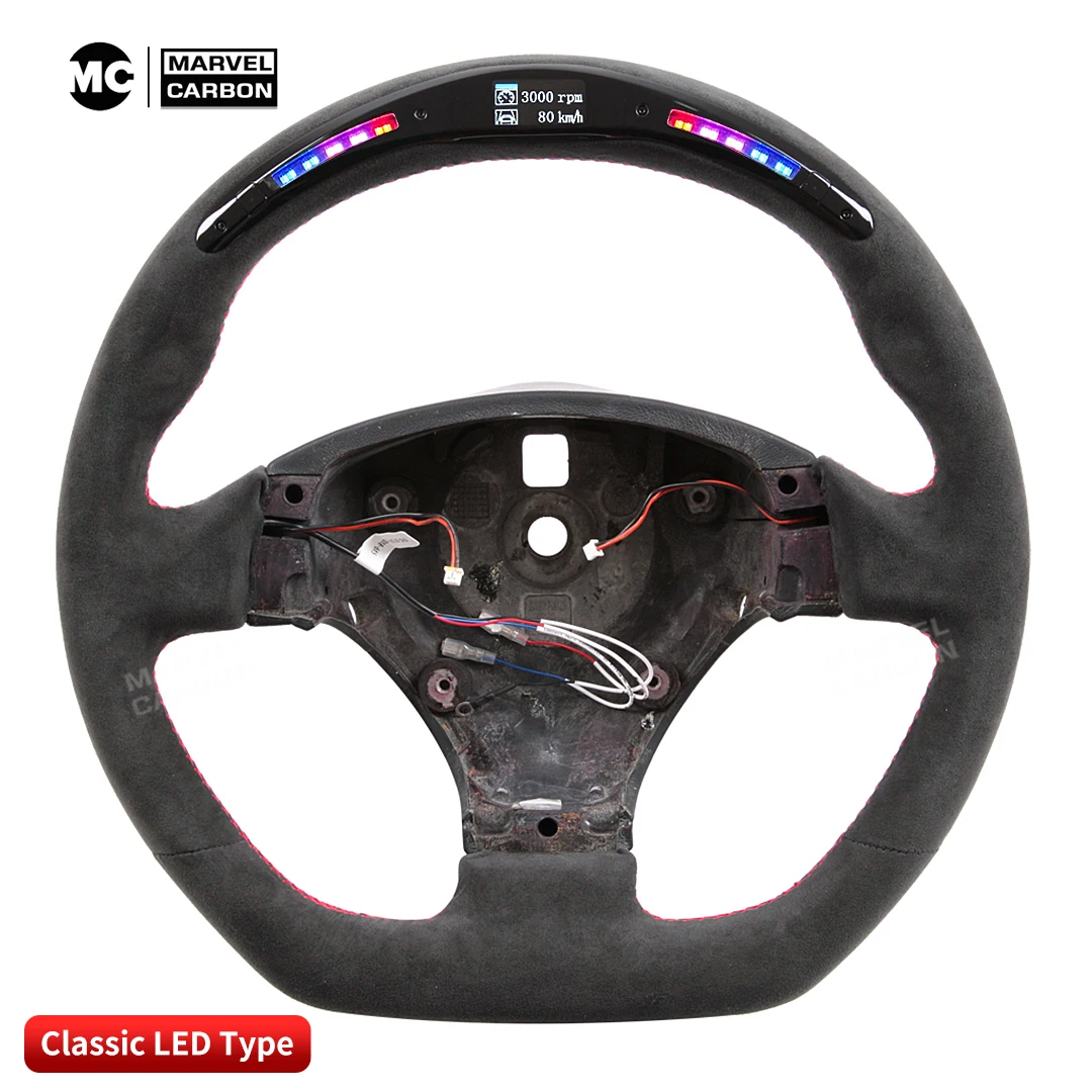 100% Real Carbon Fiber LED Steering Wheel for Ferrari