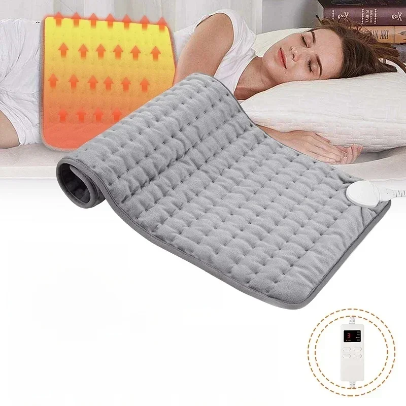 Coussin chauffant électrique Extra Large, 76x40cm/30x60, 110V/220V, pour les crampes menstruelles, soulagement des douleurs dans le bas du dos, thérapie thermique, chauffage d'hiver