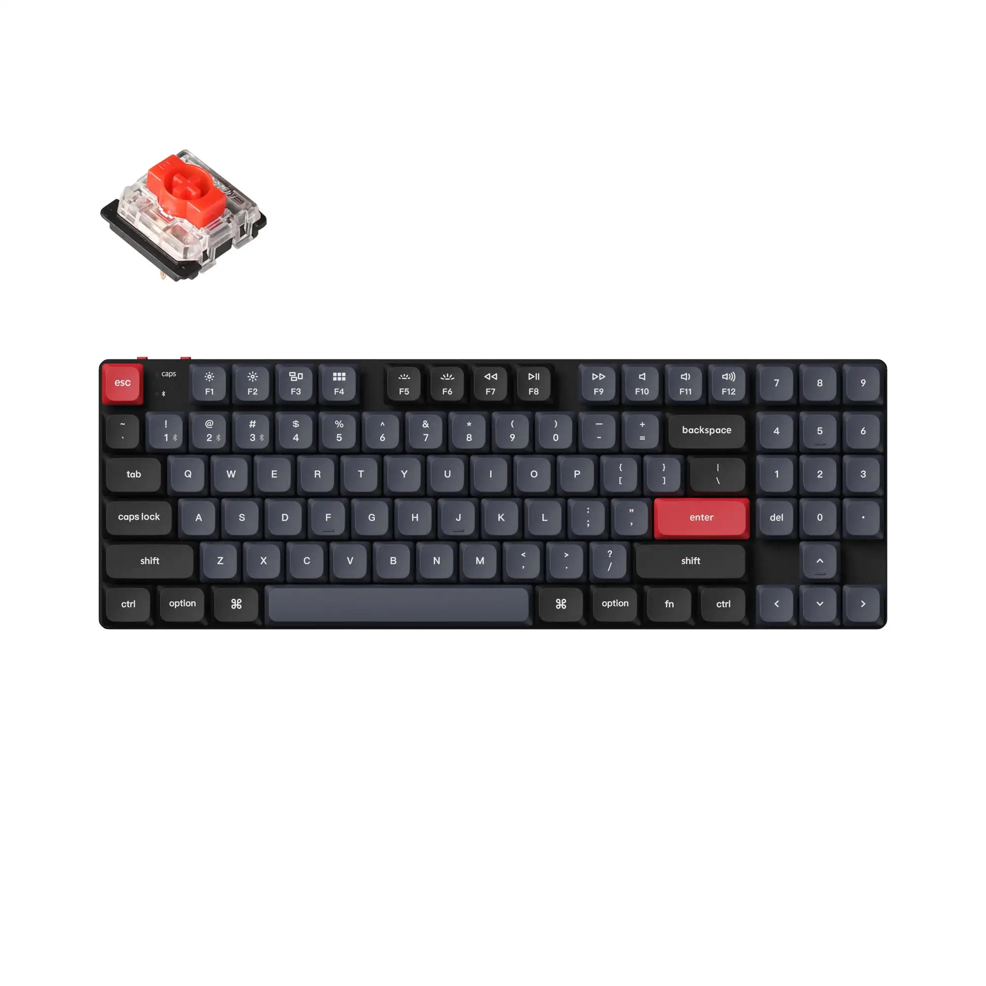 

Keychron K13 Pro H Custom Mechanical Keyboard Numpad 80% Layout QMK/VIA Programmable Hot-Swappable Low Profile Gateron Switch