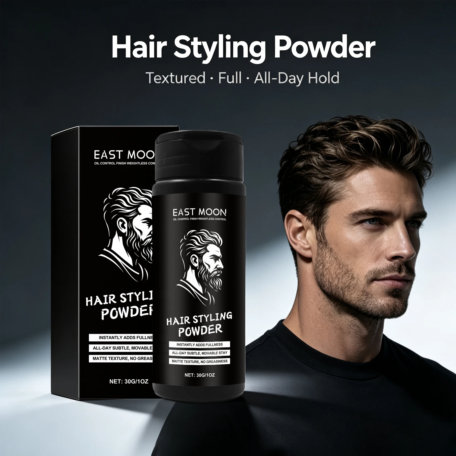 Men'S Grooming Wax - Yağ Kontrolü Sağlayan Saç Şekillendirme Tozu,