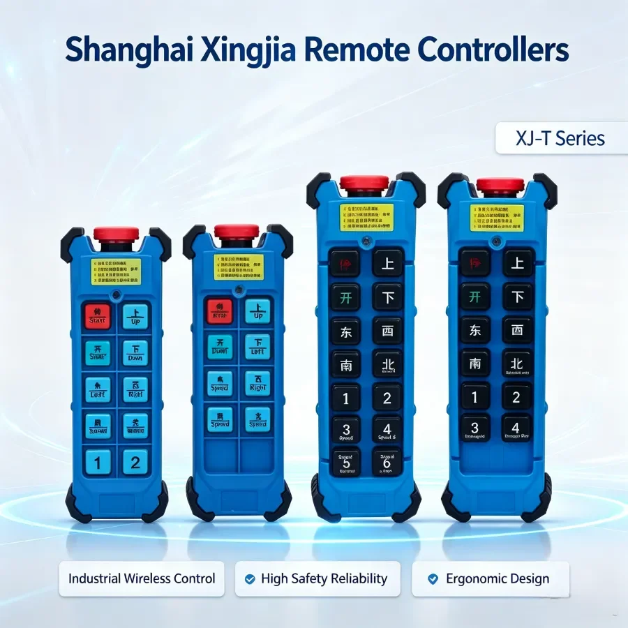 Industrial Wireless Remote Control XJ-T6SA XJ-T8SA XJ-T10D XJ-T12D Transmitter Receiver for Electric Hoist Overhead Crane