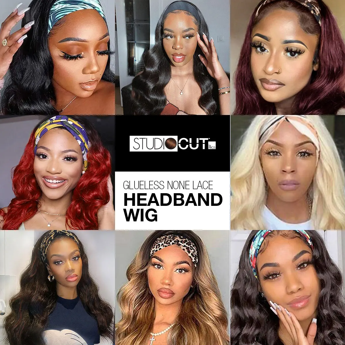 Studio Cut by Pros Glueless None Lace Headband Synthetic Wig HBW004 - Long, Loose Wave Style, Comfortable Design, Versatile Look
