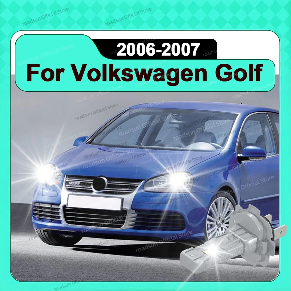 

2/4Pcs 180W Turbo H7 LED Headlight Bulbs Mini Lamp CSP Wireless Car LED Plug and Play 6000K For Volkswagen Golf 2006-2007