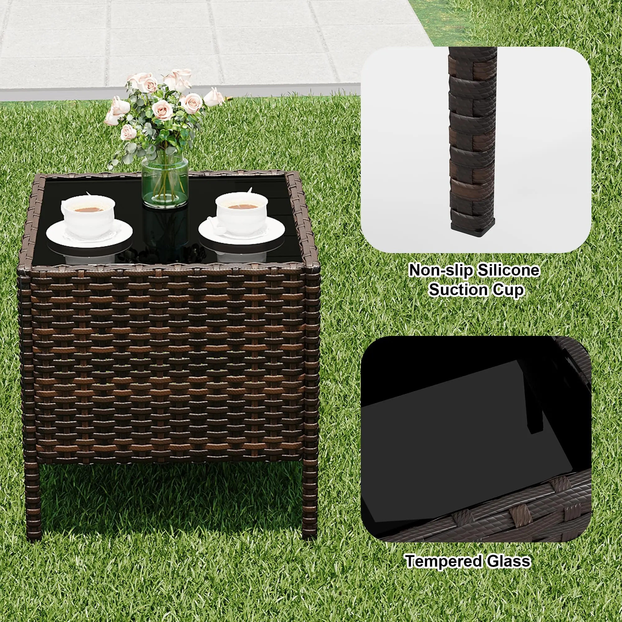 طقم أثاث فناء من 3 قطع، طقم أر - مراجعة Outdoor Furniture Upholstery وسعره