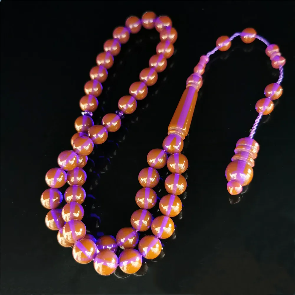 

muslim prayer beads Nice purple color arabic jewelry good resin misbaha beads 51pcs 10mm tasbih islamic rosary sibha