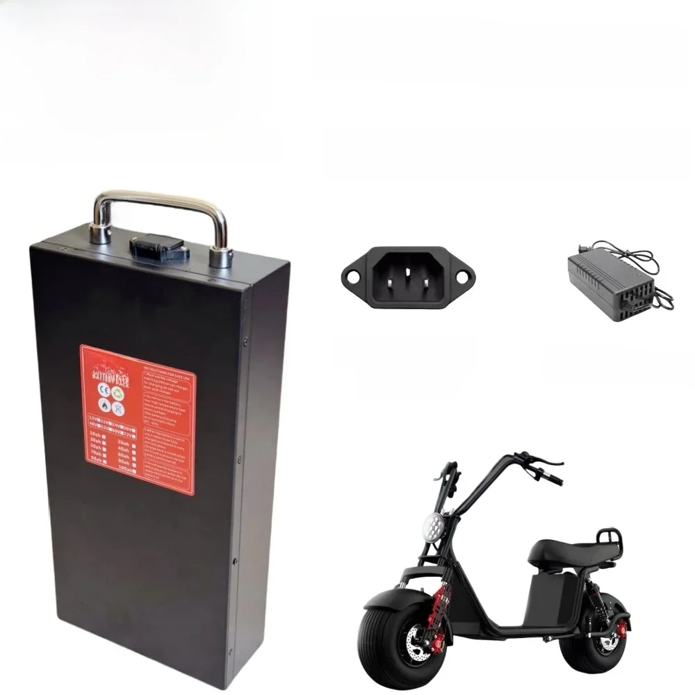 Transport rapide en Air nouvelle batterie au Lithium 18650 pleine capacité 60V 20ah-100ah batterie au Lithium adaptée pour 250-3000W