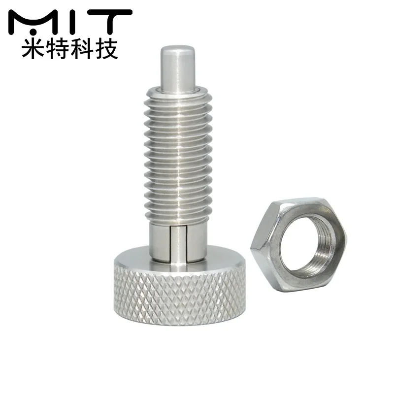 factory outlet 1Pc Locking Spring Screw Indexing Plungers Spring Plungers Index Plunger Dowel without Nut M6 M8 M10 M12 M16