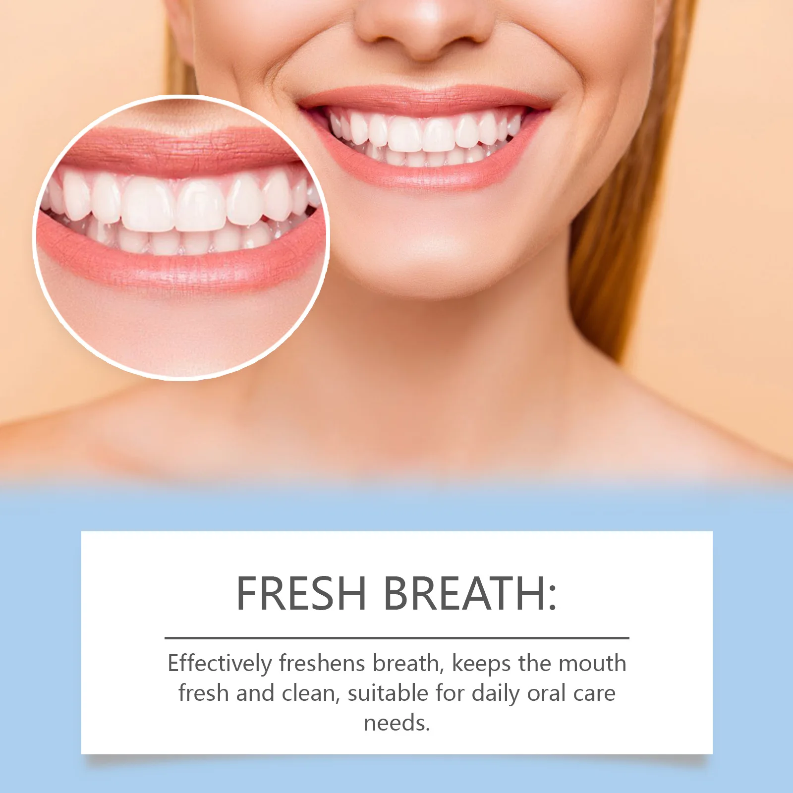 Oralhoe 62 قطعة أقراص تبييض الأسنان عن طريق الفم نظيفة غسول الفم إزالة البقع الصفراء التنفس الطازج نكهة النعناع معجون الأسنان الصلبة #5