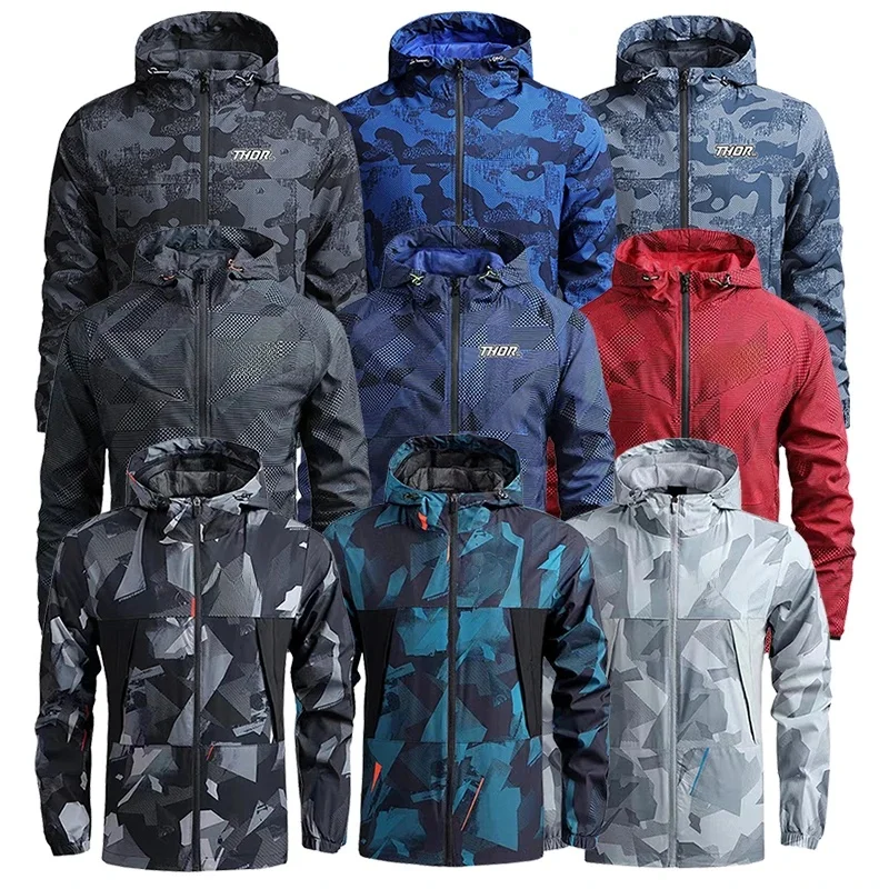 AliExpress THORSOL 2025 New Men's Motocross Bicycle Cycling Jacket Windbreaker Quick Dry Outdoor Racing Mountain Bike Rompevientos Ciclismo