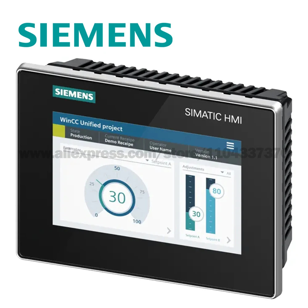 SIEMENS simatik HMI MTP1000 ، تشغيل لوحة لمس مريحة موحدة ، 7 "6av 6AV2128-3GB06-0AX0/0AX1