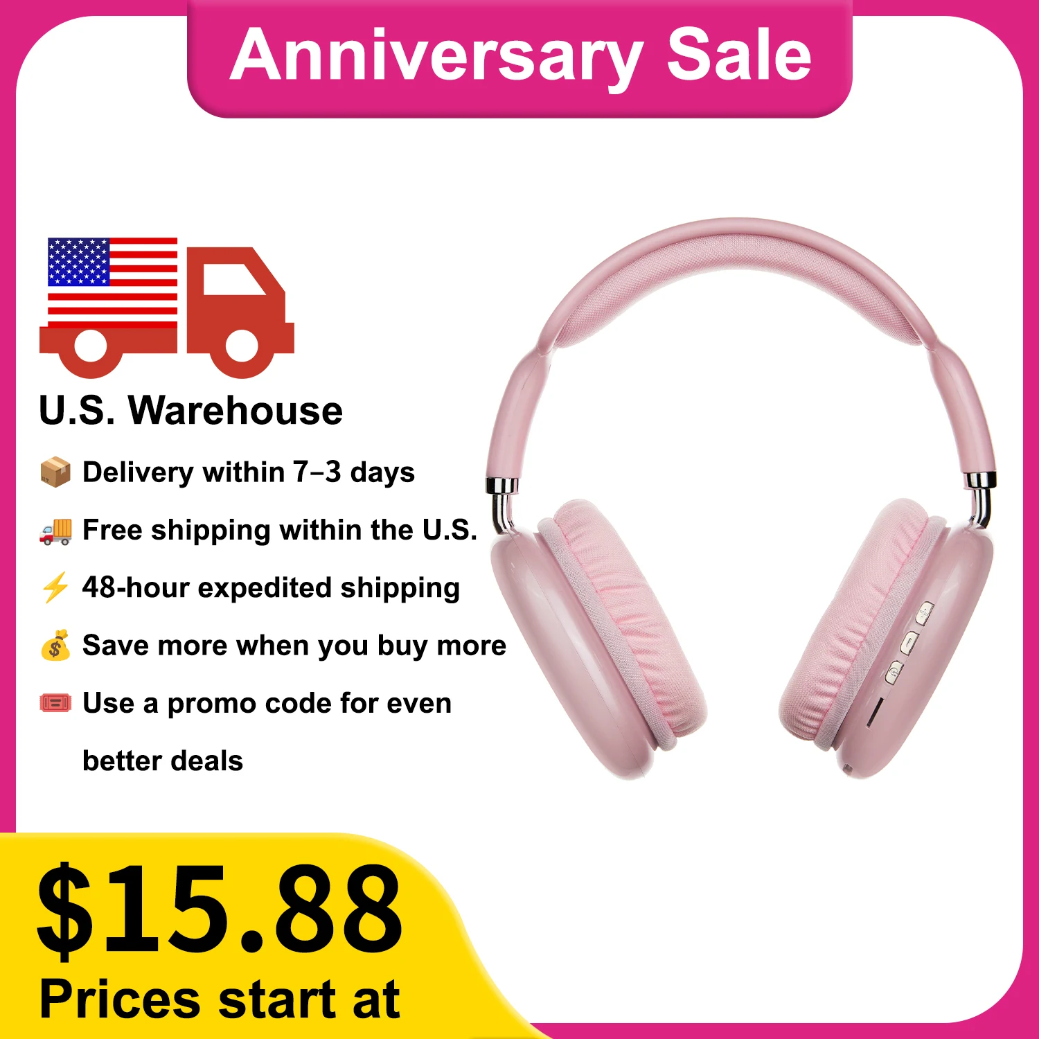 Wireless Headphones Bluetooth-Compatible Headphones Over-Ear Headphones Women's Headphones Minimalist Business Sports Headphones