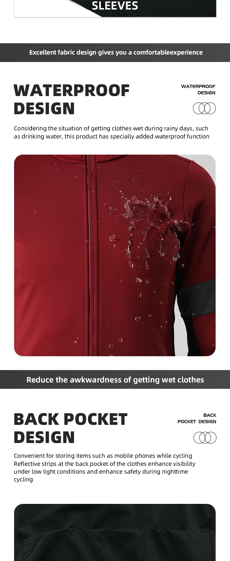 Giacca ciclismo YKYWBIKE uomo YTFJ263
