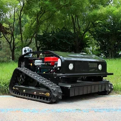 Hot sale 1000mm zero turn four stroke crawler intelligent remote control lawn mower for garden orchard low emission customizable