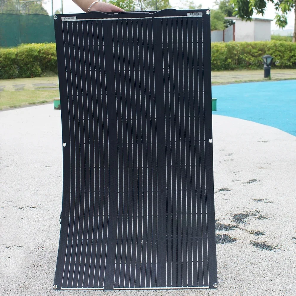 Hoog rendement ETFE flexibel zonnepaneel monokristallijn 100W 200W 300W 400W kit voor 12V batterijlader off-grid power camping - afbeelding 2